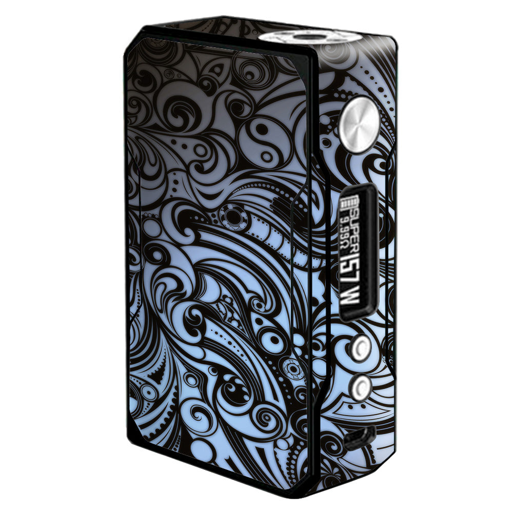  Blue Grey Paisley Abstract Voopoo Drag 157w Skin