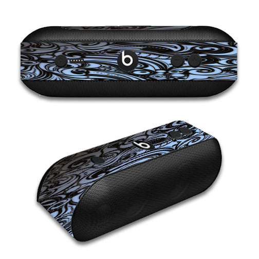  Blue Grey Paisley Abstract Beats by Dre Pill Plus Skin