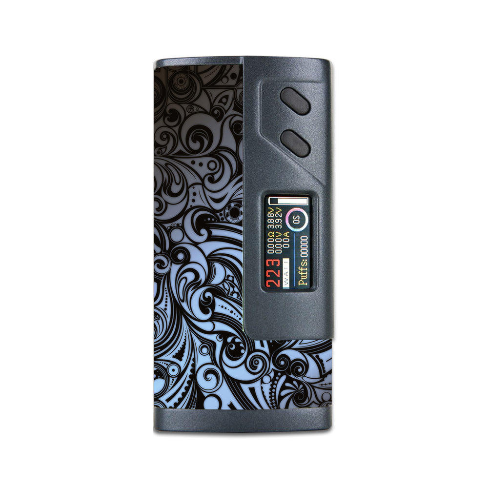  Blue Grey Paisley Abstract Sigelei 213W Plus Skin