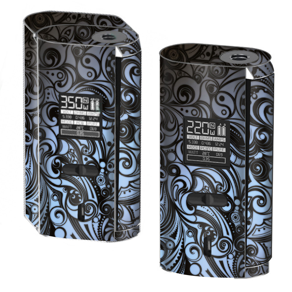  Blue Grey Paisley Abstract Smok GX2/4 350w Skin