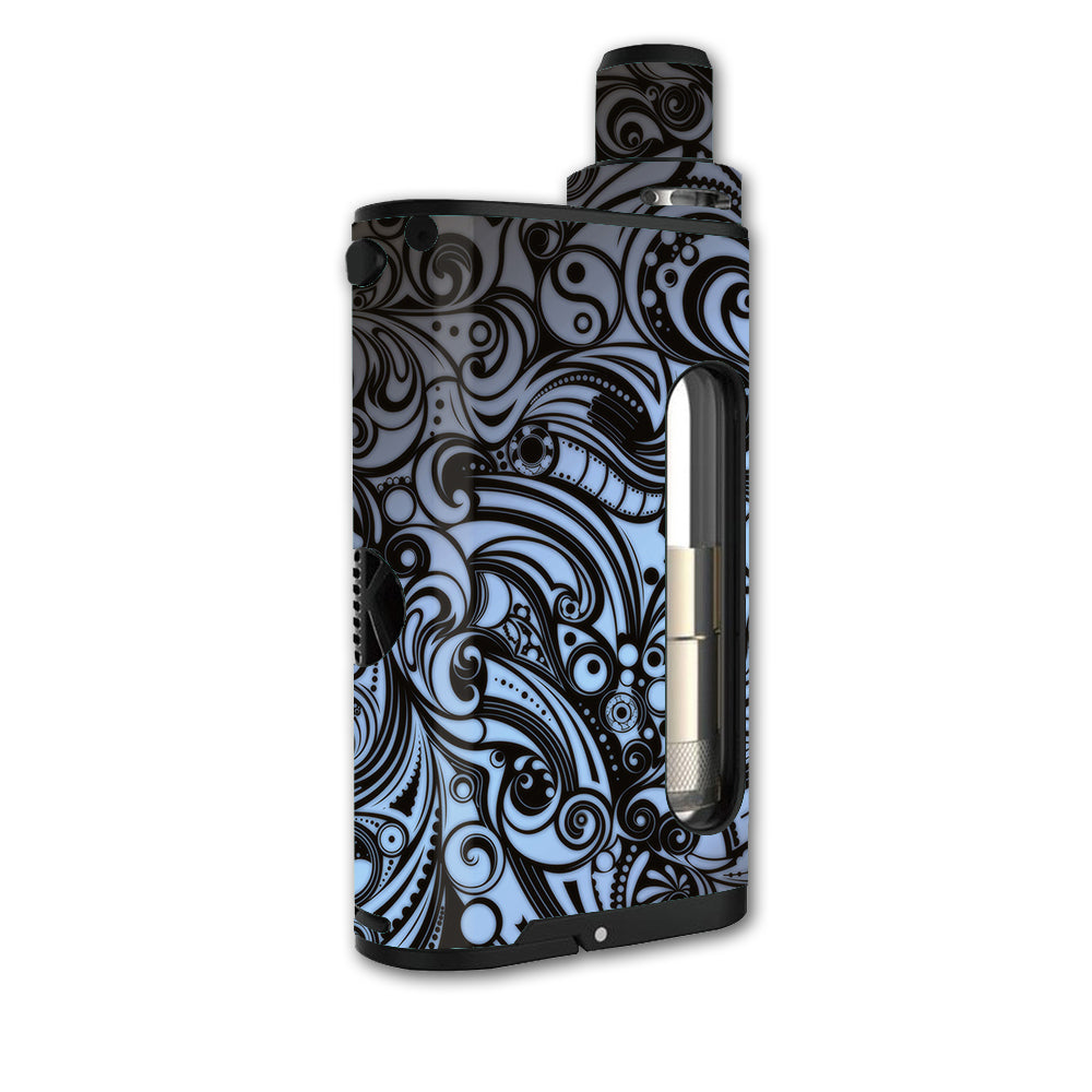  Blue Grey Paisley Abstract Kangertech Cupti Skin