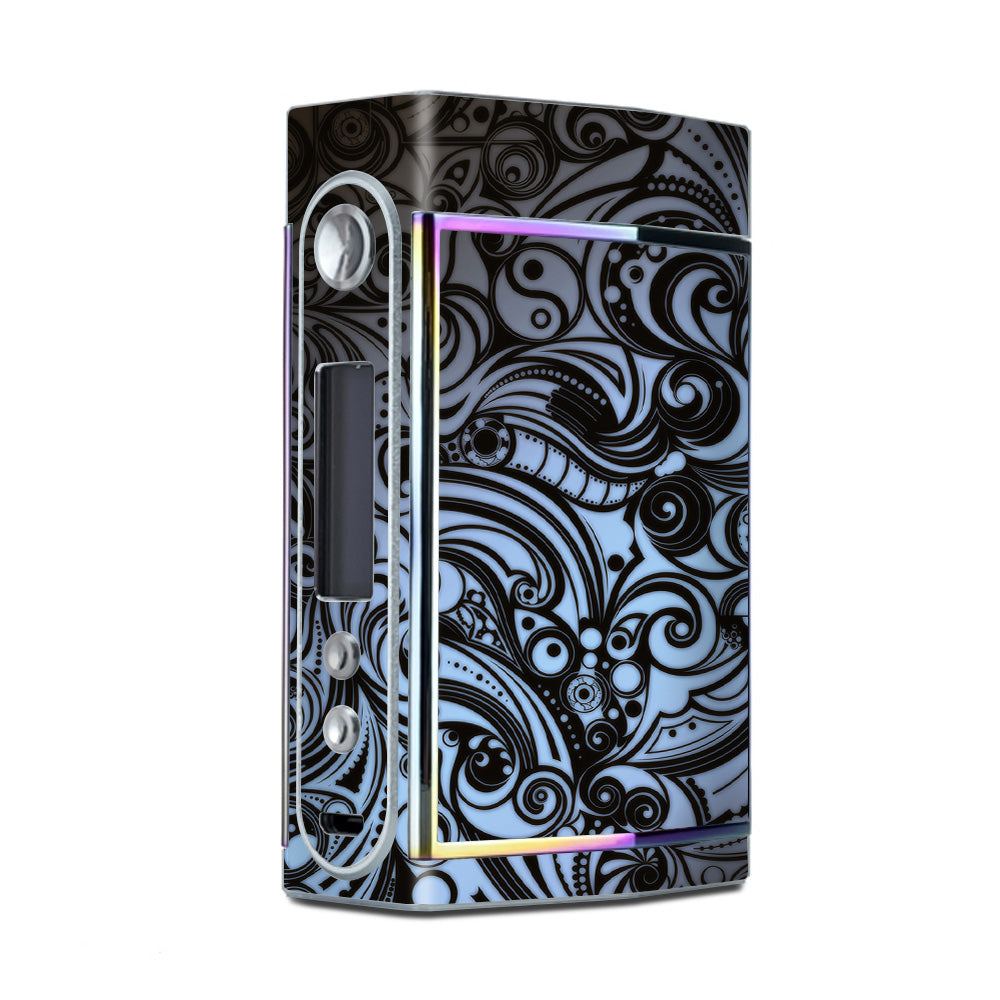 Blue Grey Paisley Abstract Too VooPoo Skin