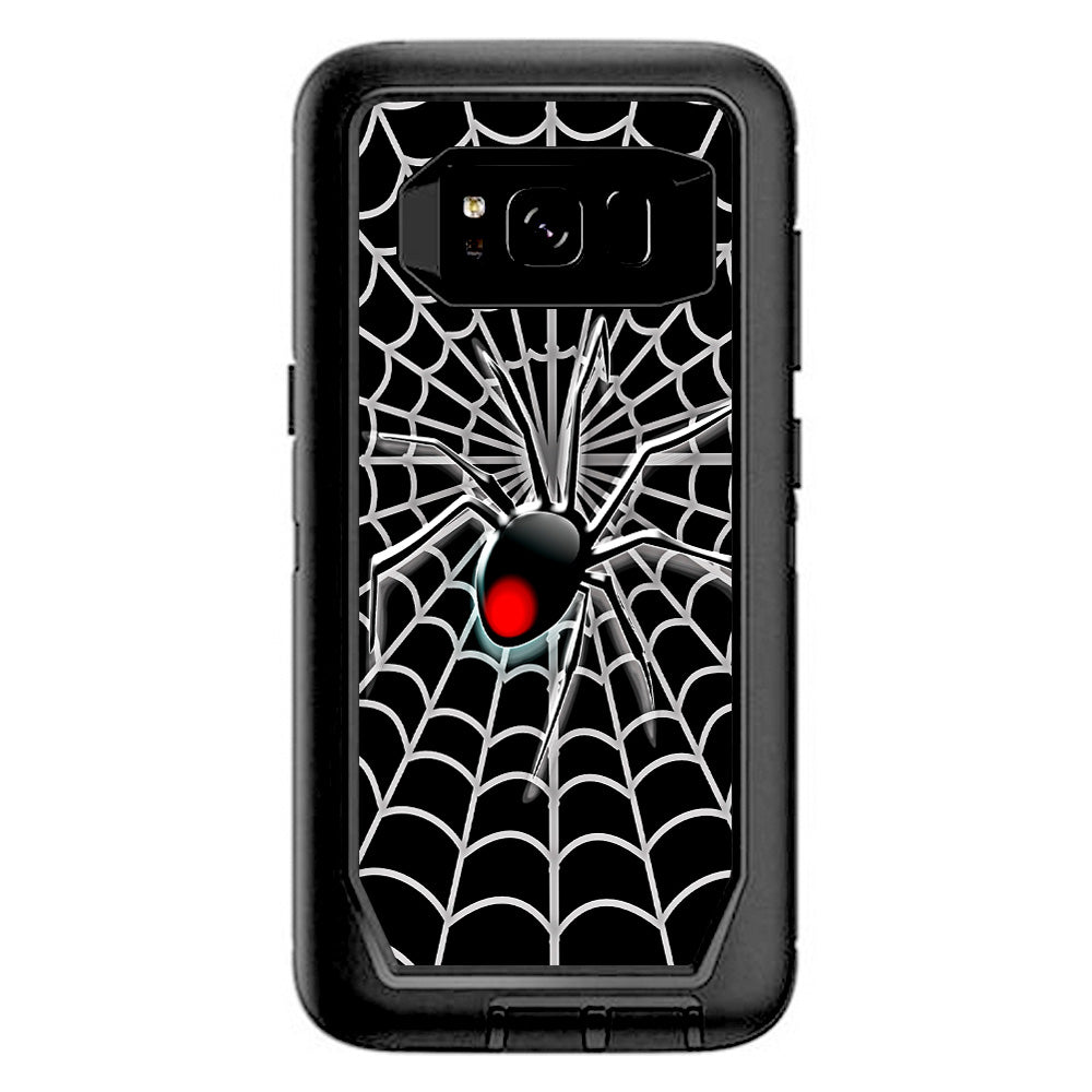  Black Widow Spider Web Otterbox Defender Samsung Galaxy S8 Skin