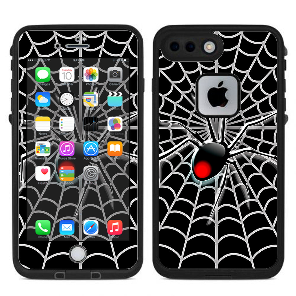  Black Widow Spider Web Lifeproof Fre iPhone 7 Plus or iPhone 8 Plus Skin