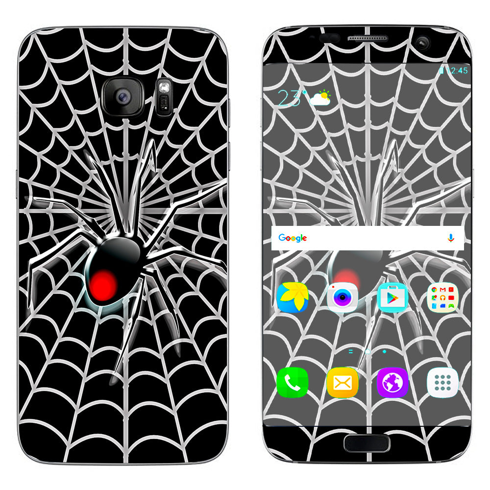  Black Widow Spider Web Samsung Galaxy S7 Edge Skin
