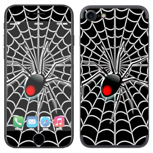  Black Widow Spider Web Apple iPhone 7 or iPhone 8 Skin