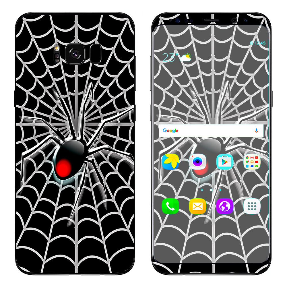  Black Widow Spider Web Samsung Galaxy S8 Plus Skin