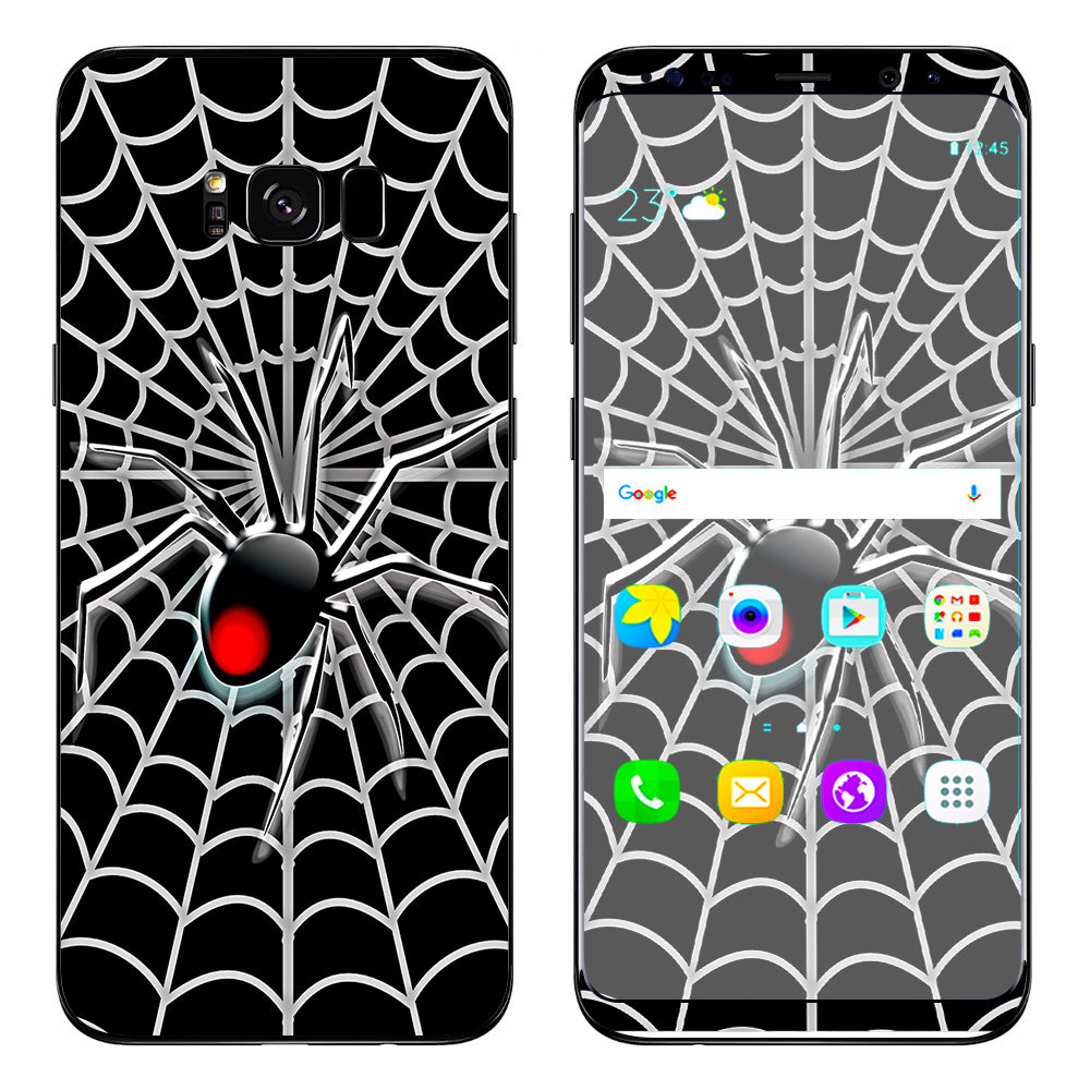  Black Widow Spider Web Samsung Galaxy S8 Skin