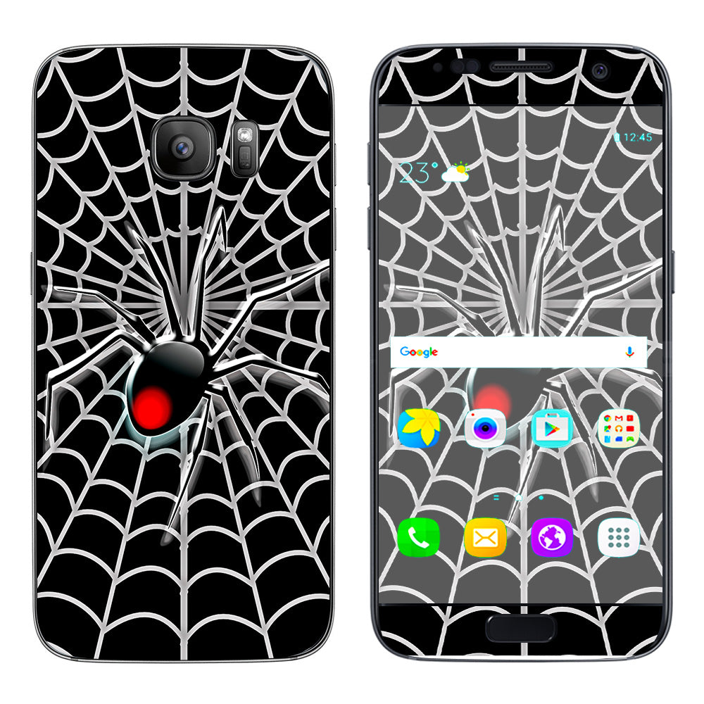  Black Widow Spider Web Samsung Galaxy S7 Skin