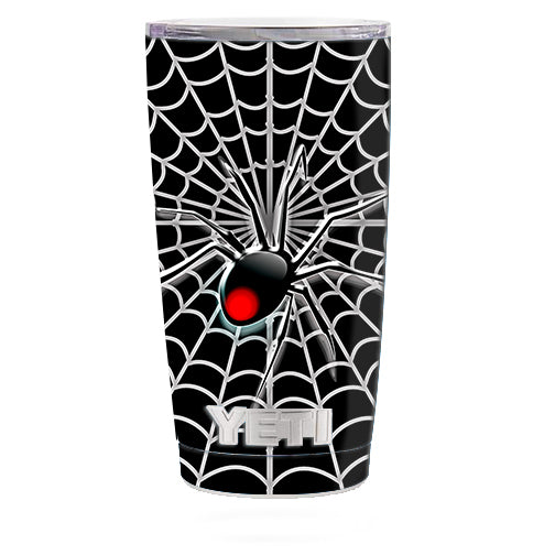 Black Widow Spider Web Yeti 20oz Rambler Tumbler Skin