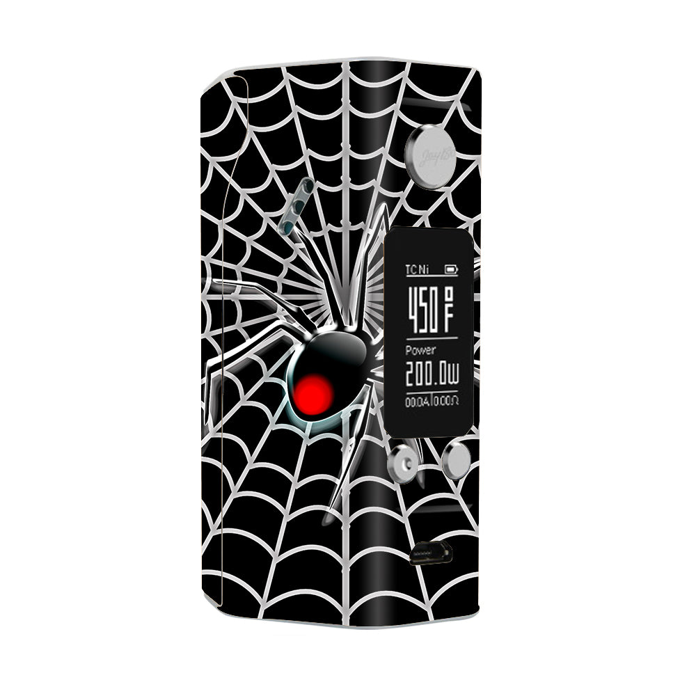 Black Widow Spider Web Wismec Reuleaux RX200S Skin