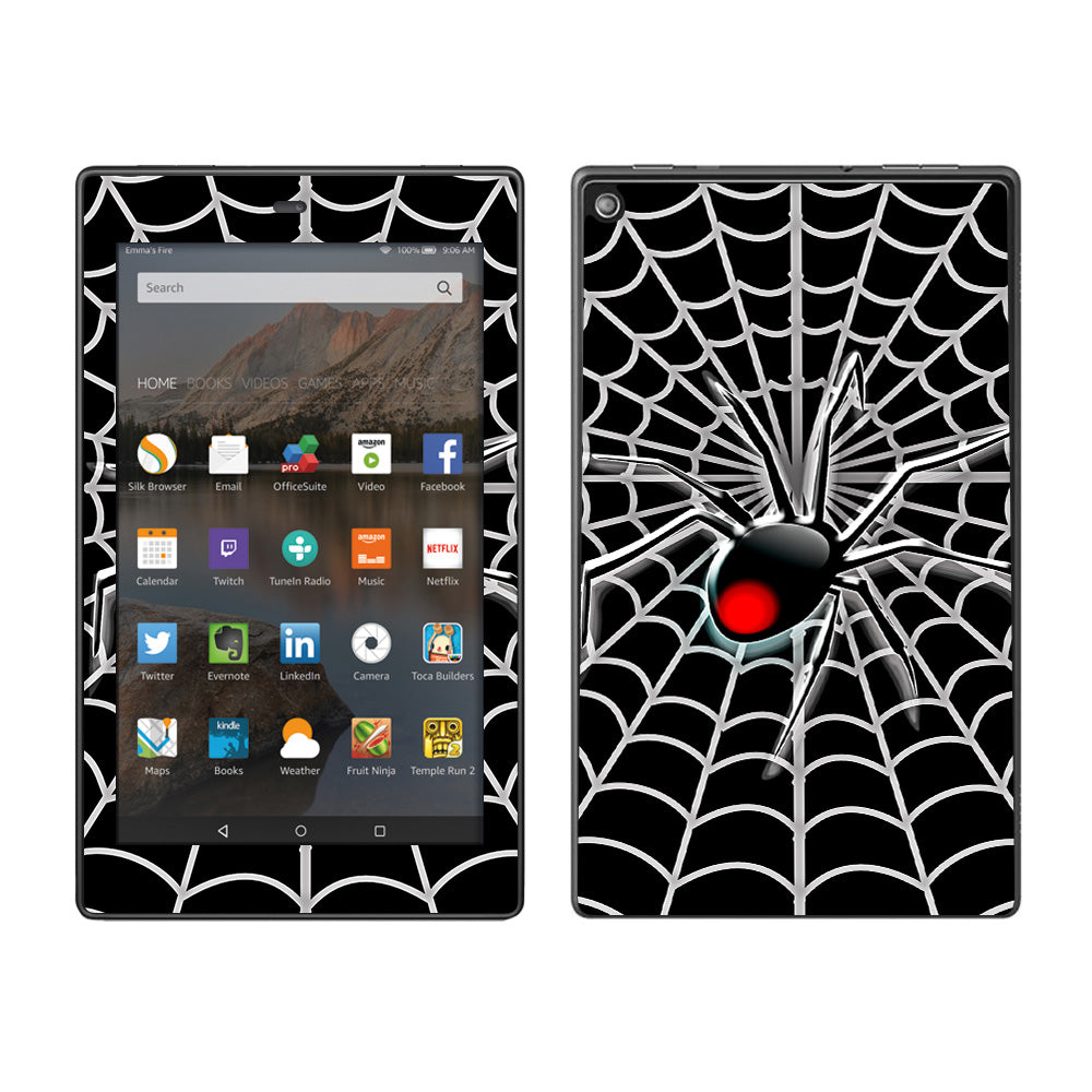  Black Widow Spider Web Amazon Fire HD 8 Skin