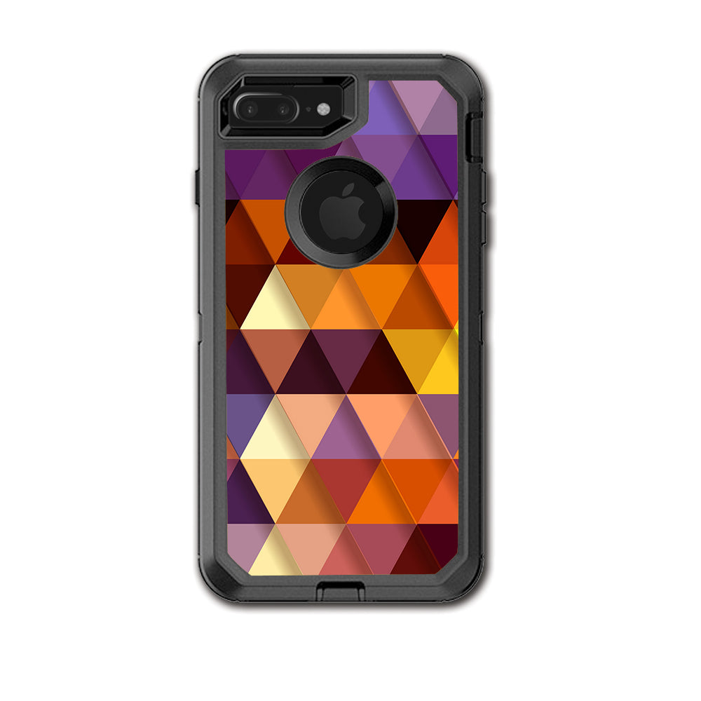  Triangles Pattern Otterbox Defender iPhone 7+ Plus or iPhone 8+ Plus Skin