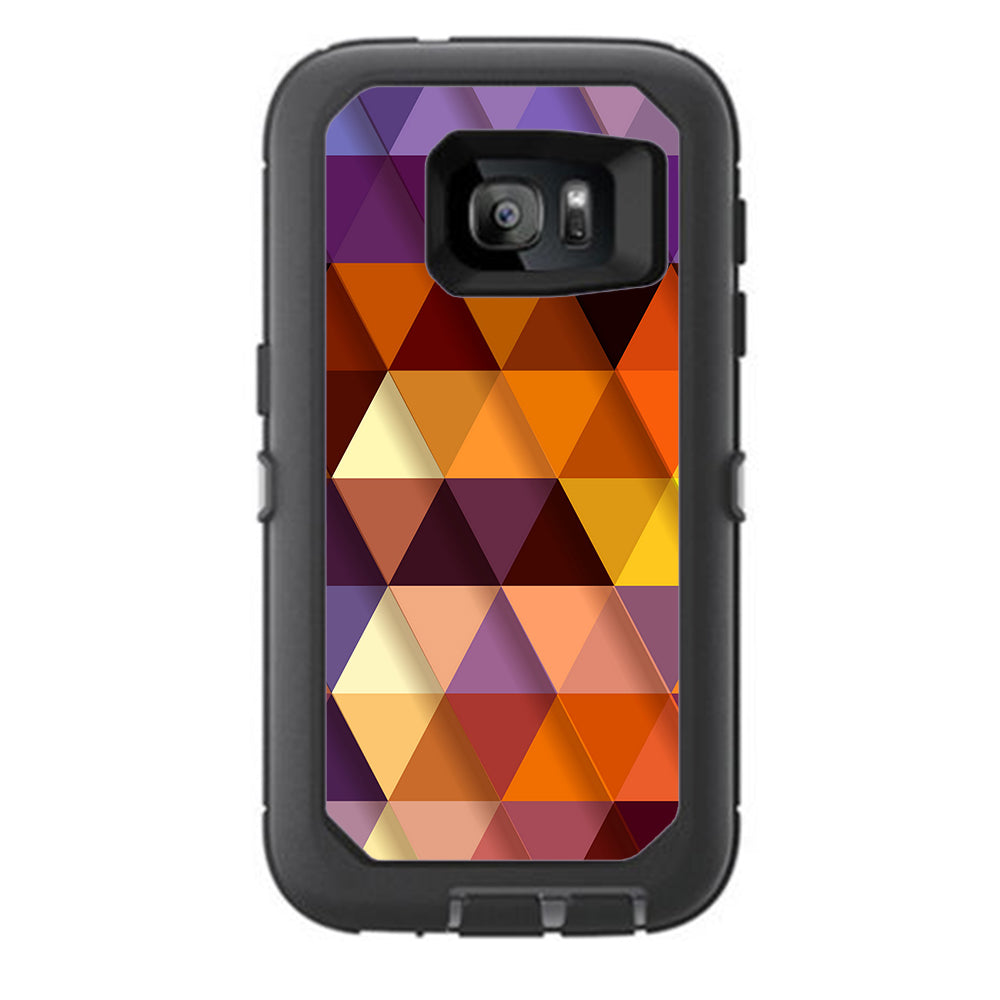  Triangles Pattern Otterbox Defender Samsung Galaxy S7 Skin