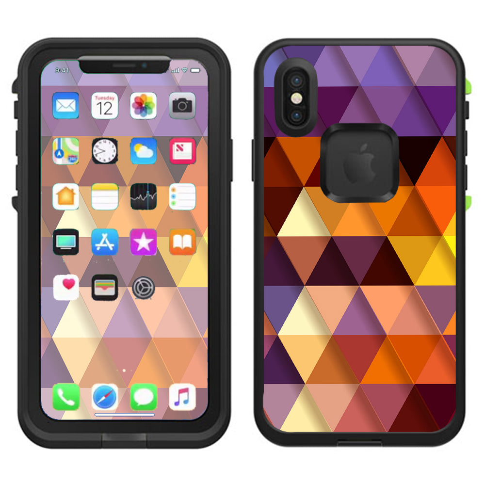  Triangles Pattern  Lifeproof Fre Case iPhone X Skin