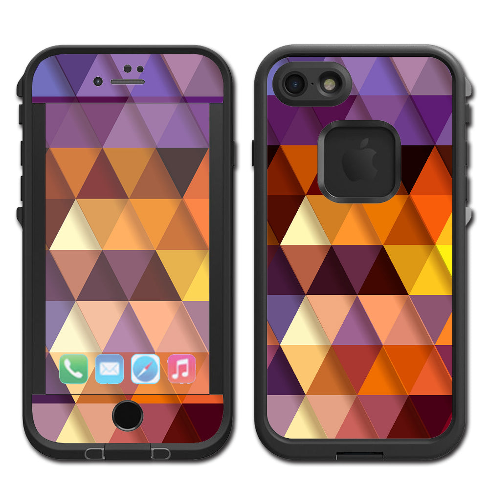  Triangles Pattern Lifeproof Fre iPhone 7 or iPhone 8 Skin