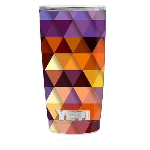  Triangles Pattern Yeti 20oz Rambler Tumbler Skin