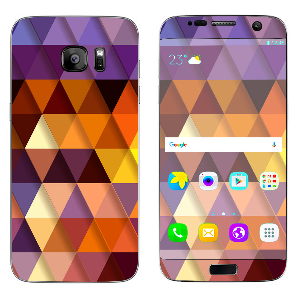  Triangles Pattern  Samsung Galaxy S7 Edge Skin