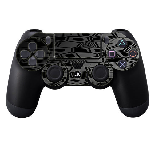  Black Silver Design Sony Playstation PS4 Controller Skin