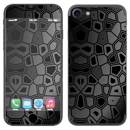  Black Silver Design Apple iPhone 7 or iPhone 8 Skin
