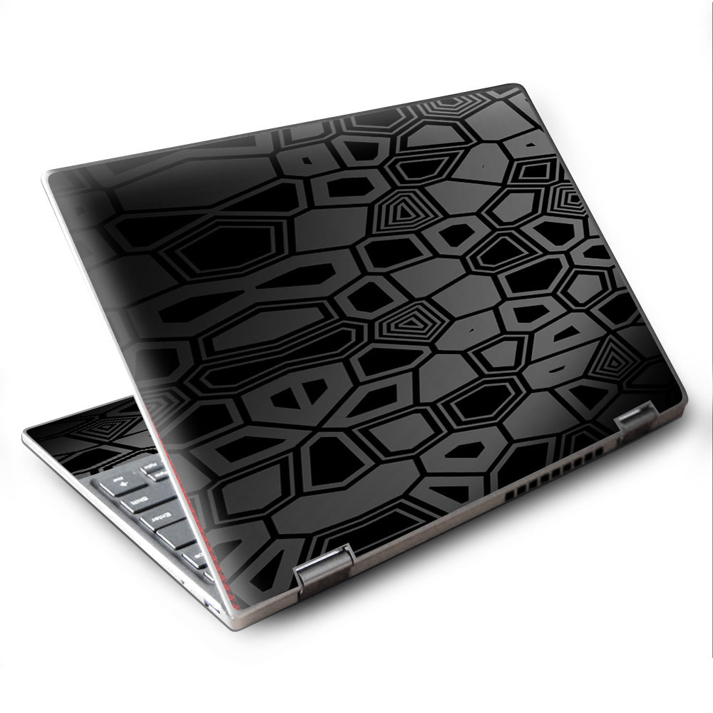  Black Silver Design Lenovo Yoga 710 11.6" Skin