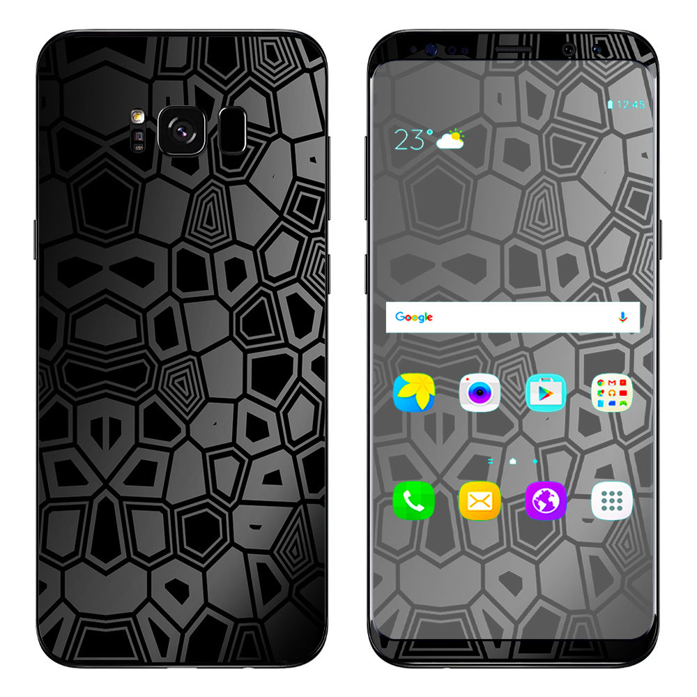  Black Silver Design Samsung Galaxy S8 Plus Skin