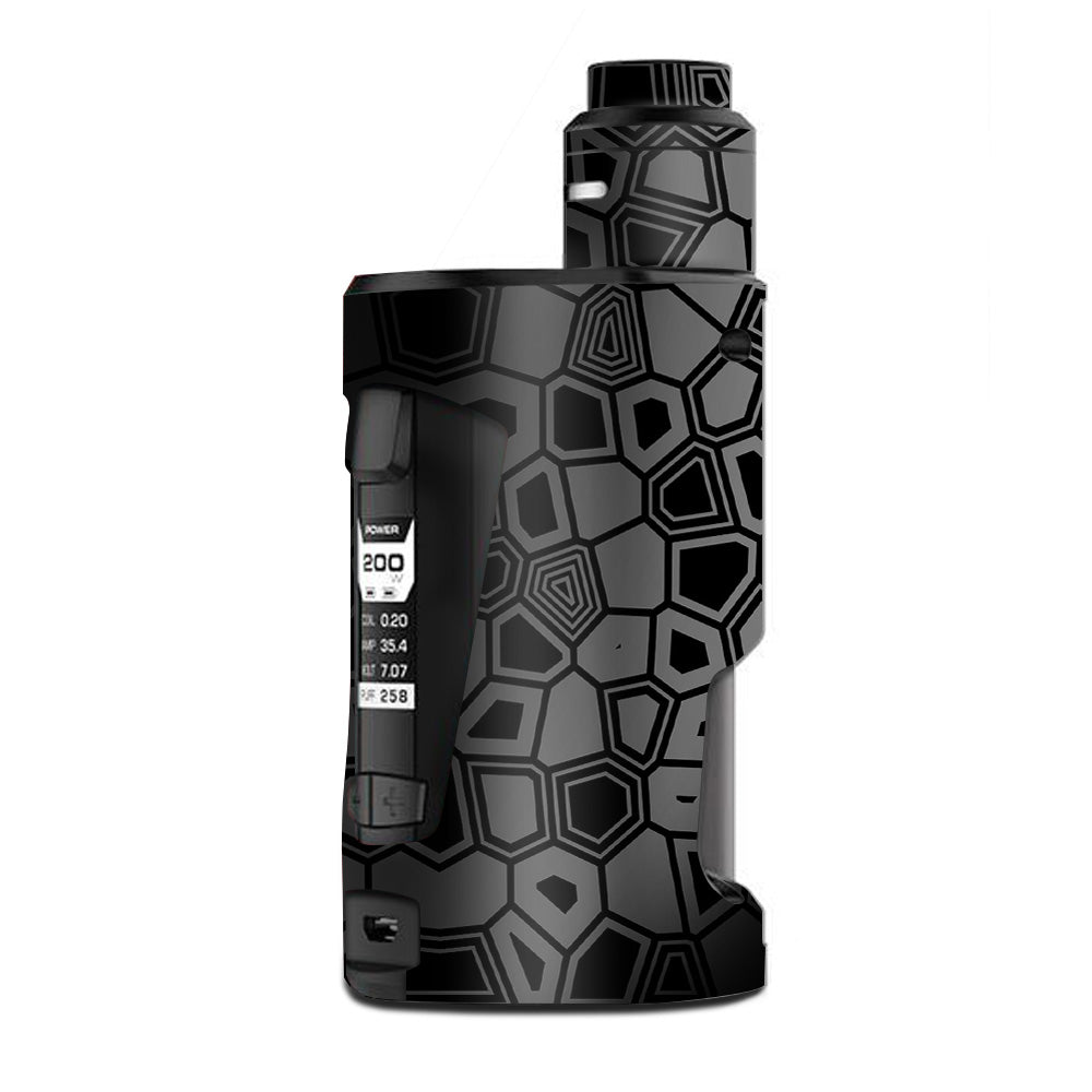  Black Silver Design G Box Squonk Geek Vape Skin