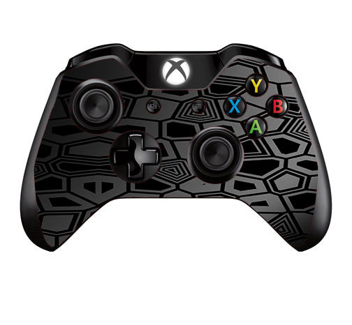  Black Silver Design Microsoft Xbox One Controller Skin