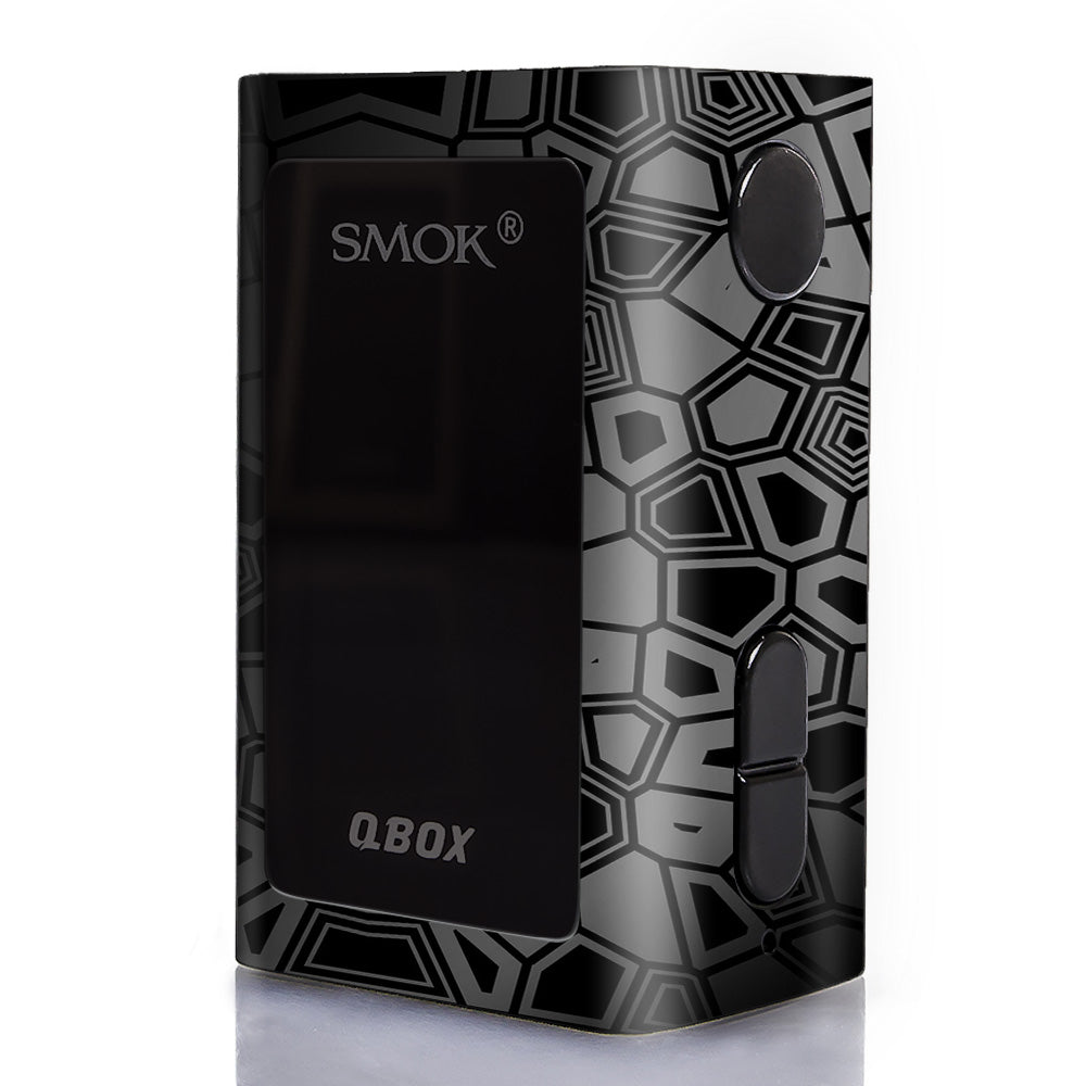  Black Silver Design Smok Q-Box Skin