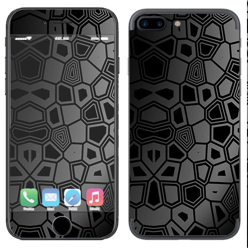  Black Silver Design Apple  iPhone 7+ Plus / iPhone 8+ Plus Skin