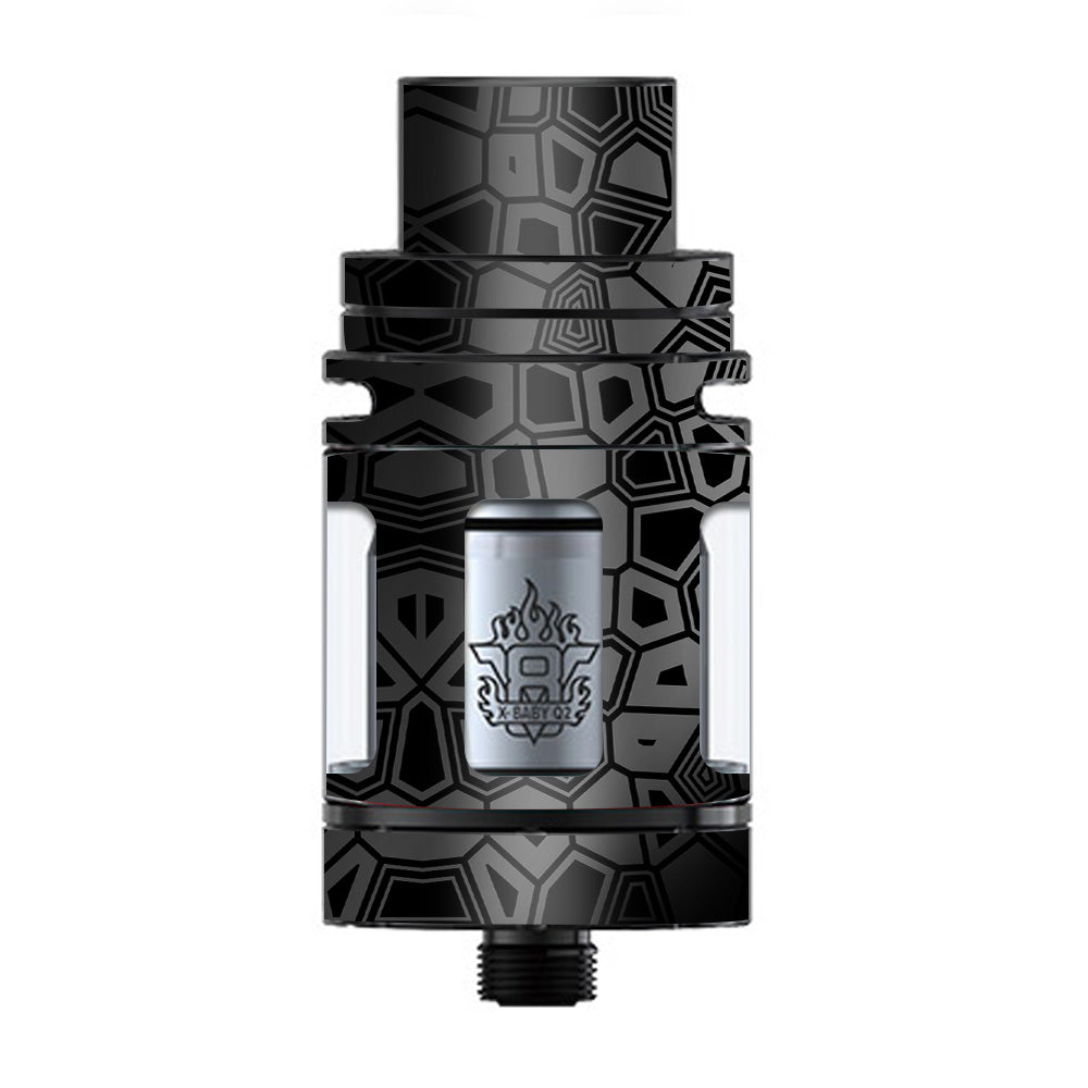  Black Silver Design TFV8 X-baby Tank Smok Skin