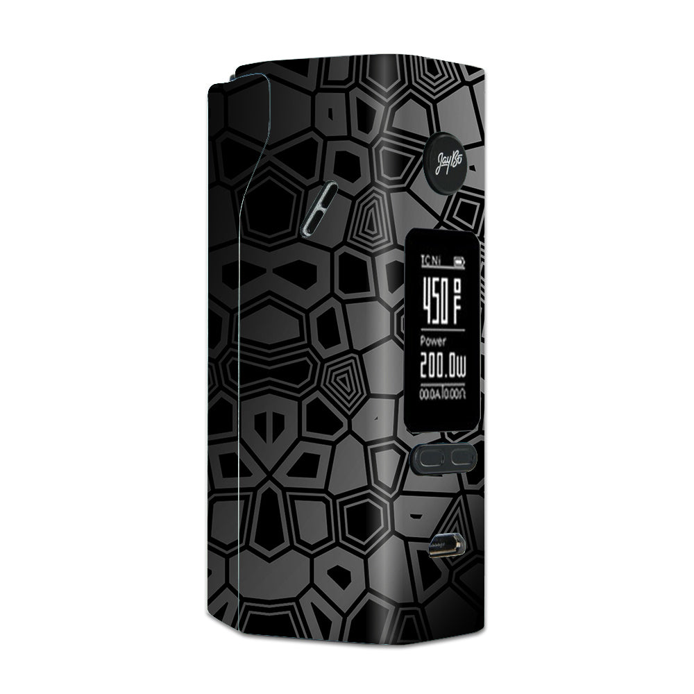  Black Silver Design Wismec Reuleaux RX 2/3 combo kit Skin