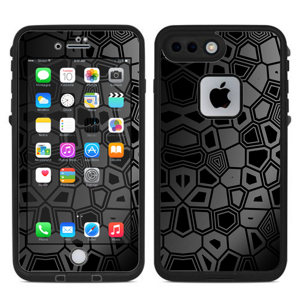  Black Silver Design Lifeproof Fre iPhone 7 Plus or iPhone 8 Plus Skin