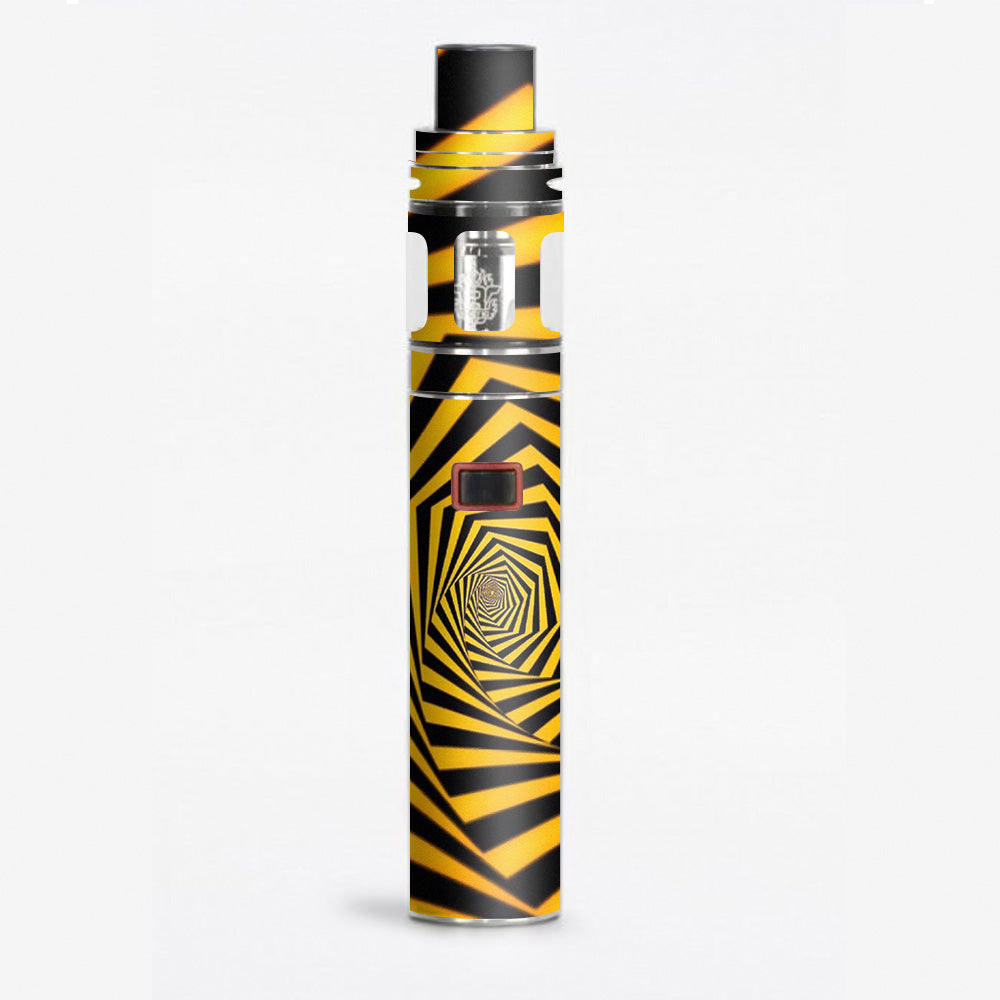  Black Yellow Trippy Pattern Smok Stick X8 Skin