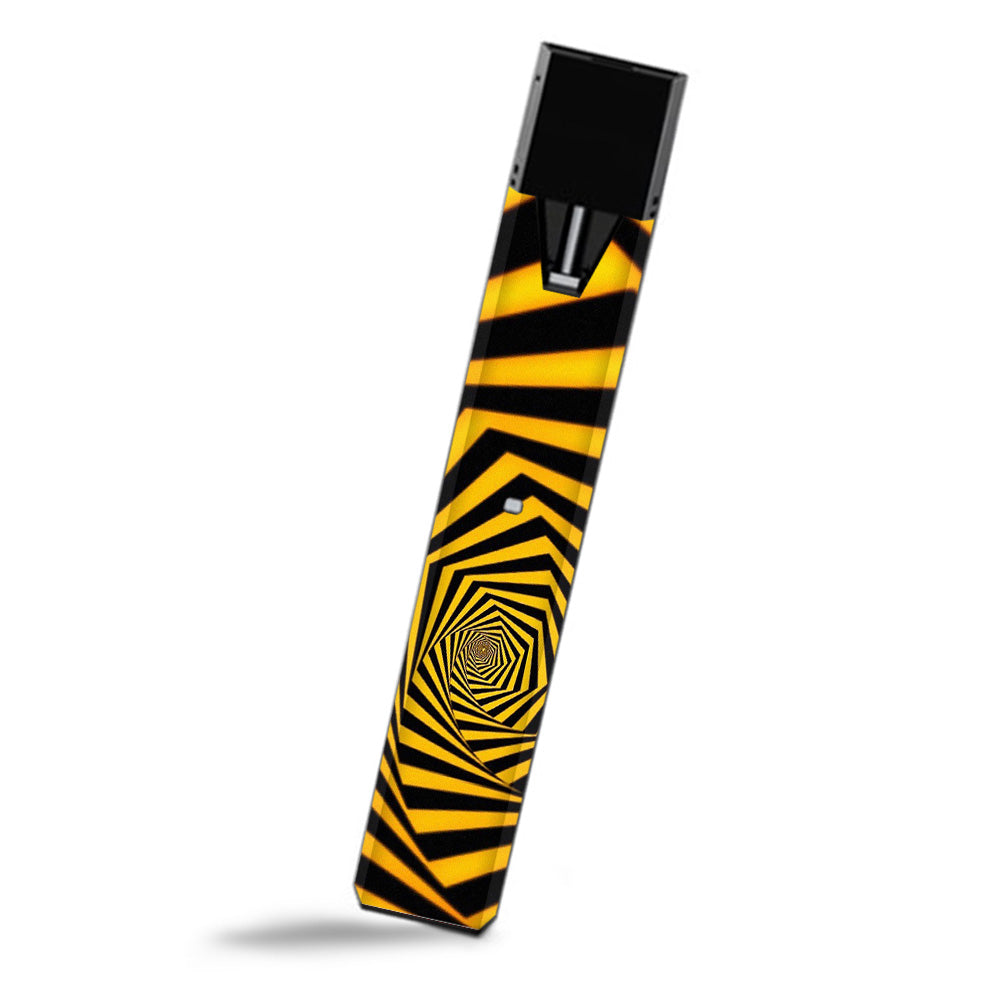  Black Yellow Trippy Pattern Smok Fit Ultra Portable Skin