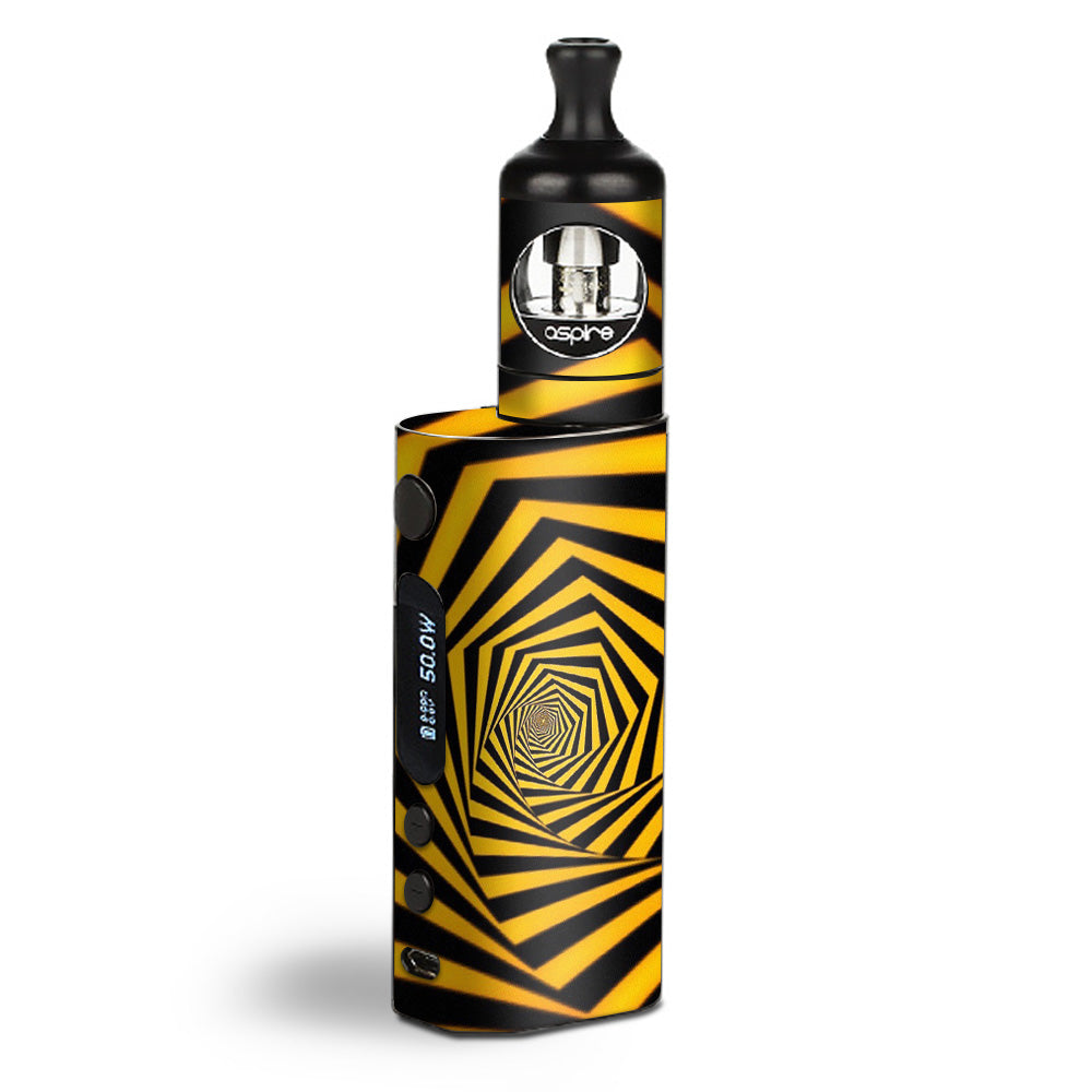  Black Yellow Trippy Pattern Aspire Zelos  Skin