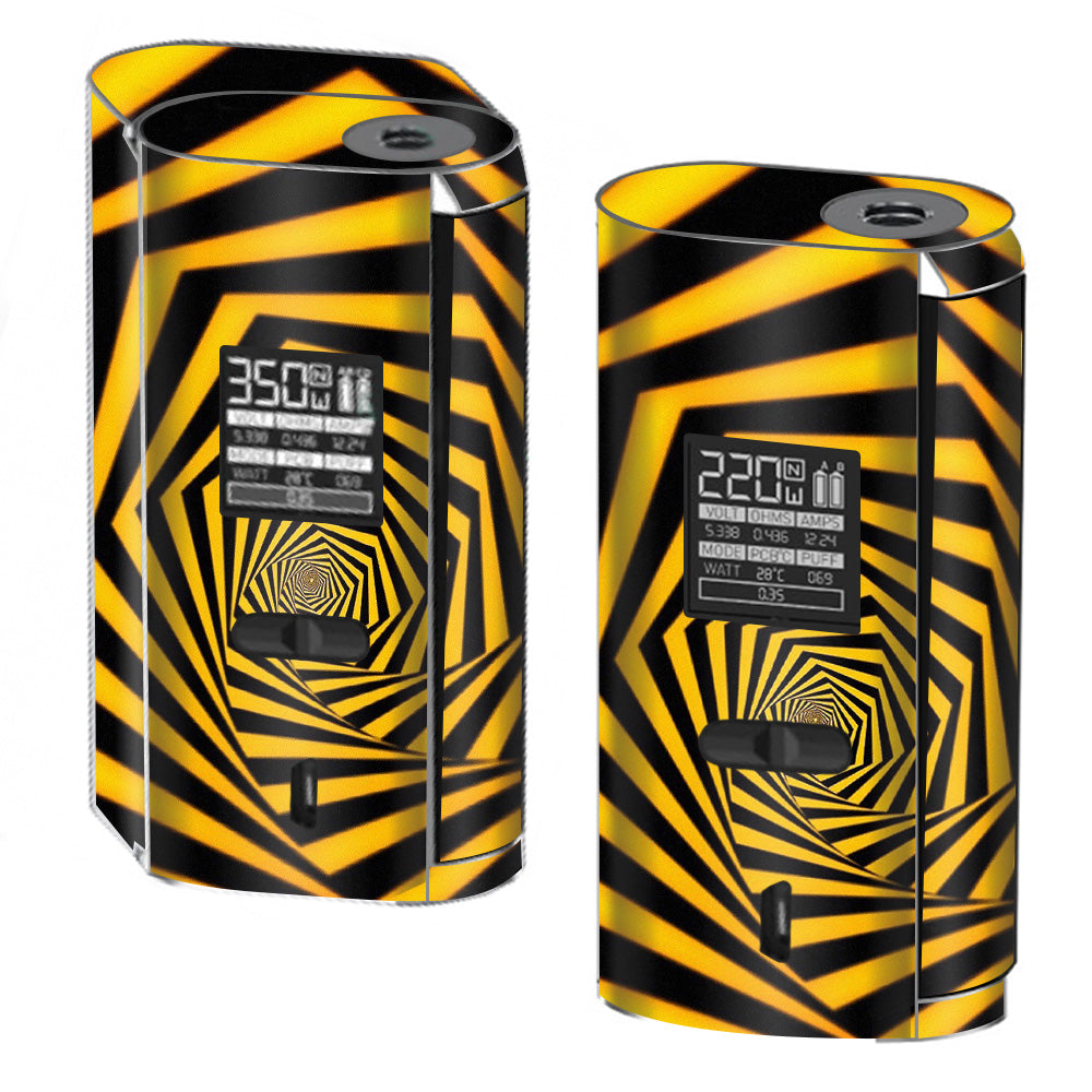  Black Yellow Trippy Pattern Smok GX2/4 350w Skin