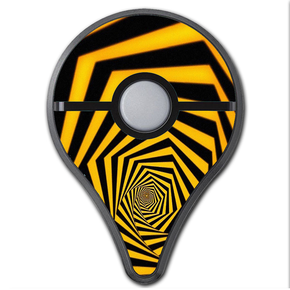  Black Yellow Trippy Pattern Pokemon Go Plus Skin