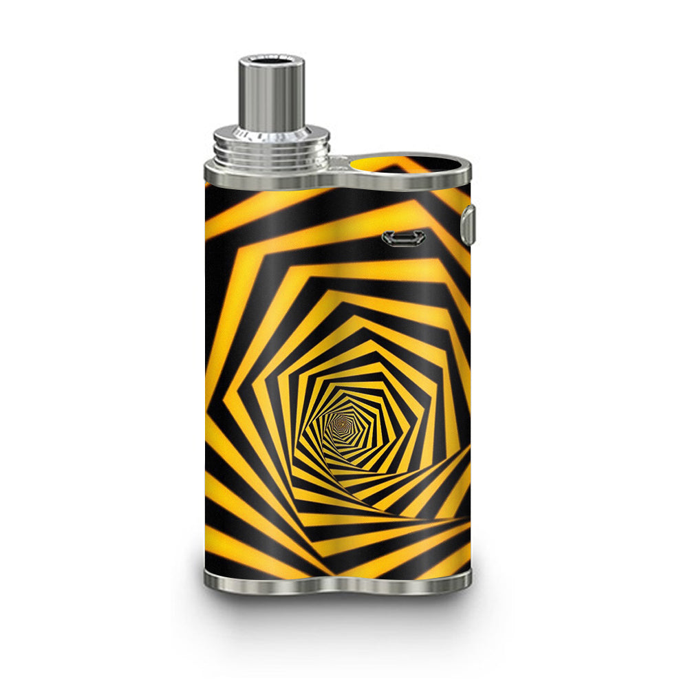  Black Yellow Trippy Pattern eLeaf iJustX Skin