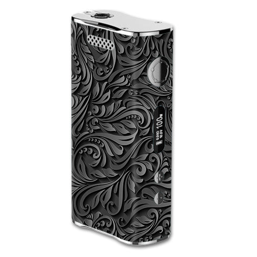  Black Flowers Floral Pattern eLeaf iStick 100W Skin