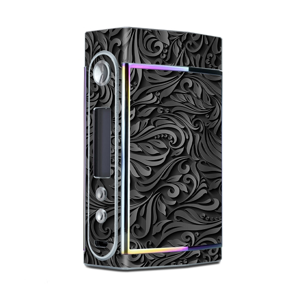  Black Flowers Floral Pattern Too VooPoo Skin