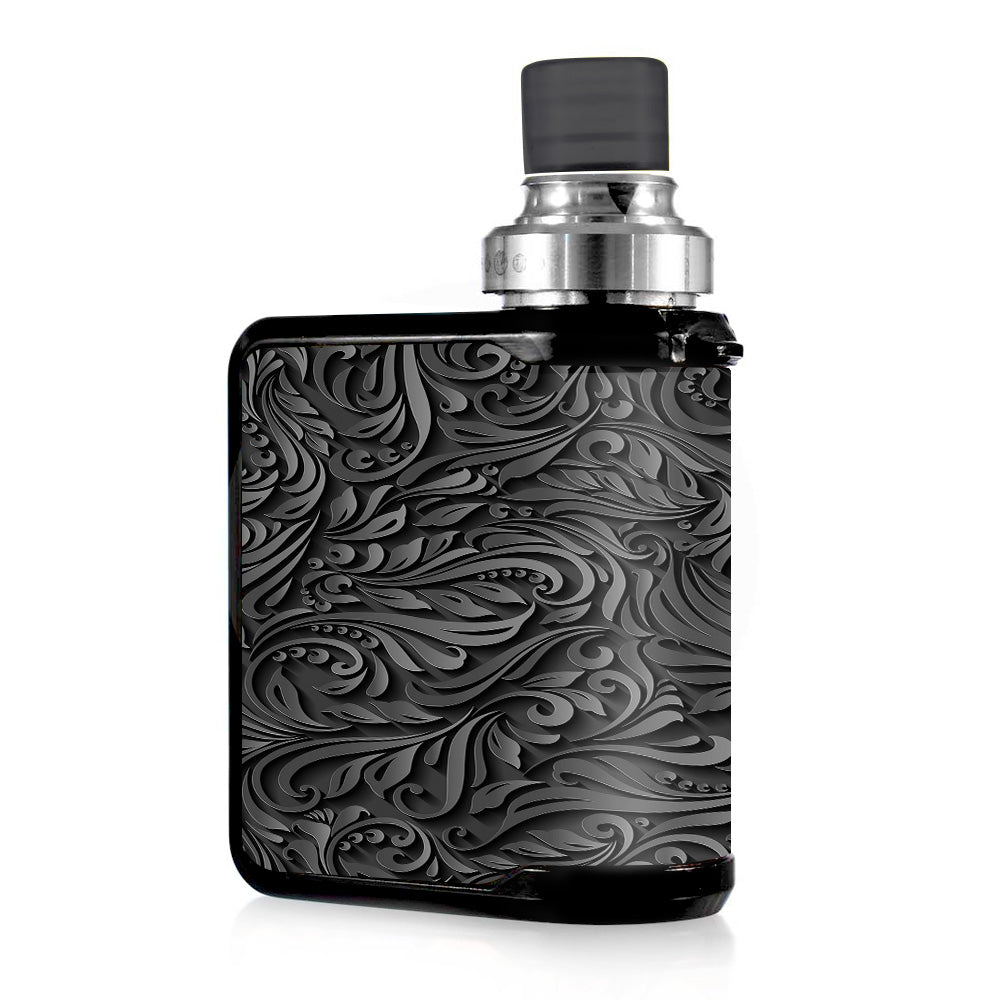  Black Flowers Floral Pattern Mvape Mi-One Skin