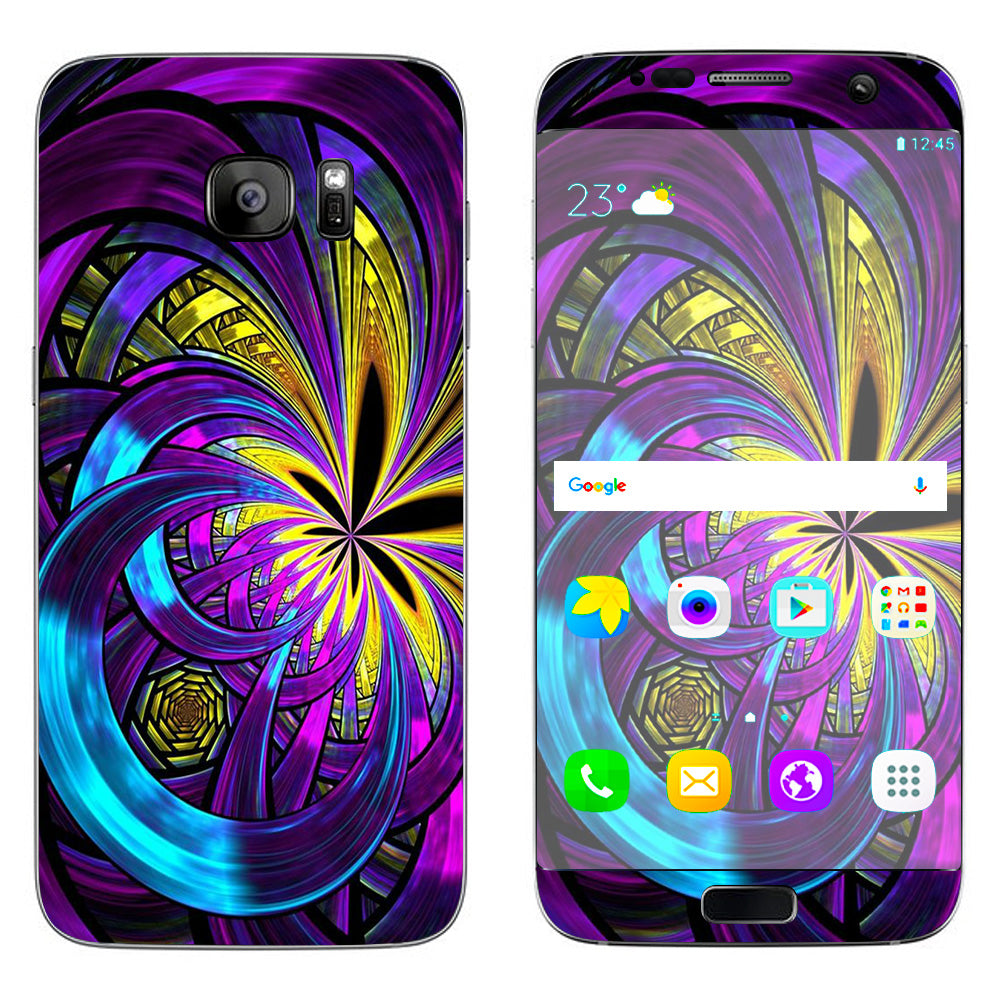  Purple Beautiful Design Samsung Galaxy S7 Edge Skin