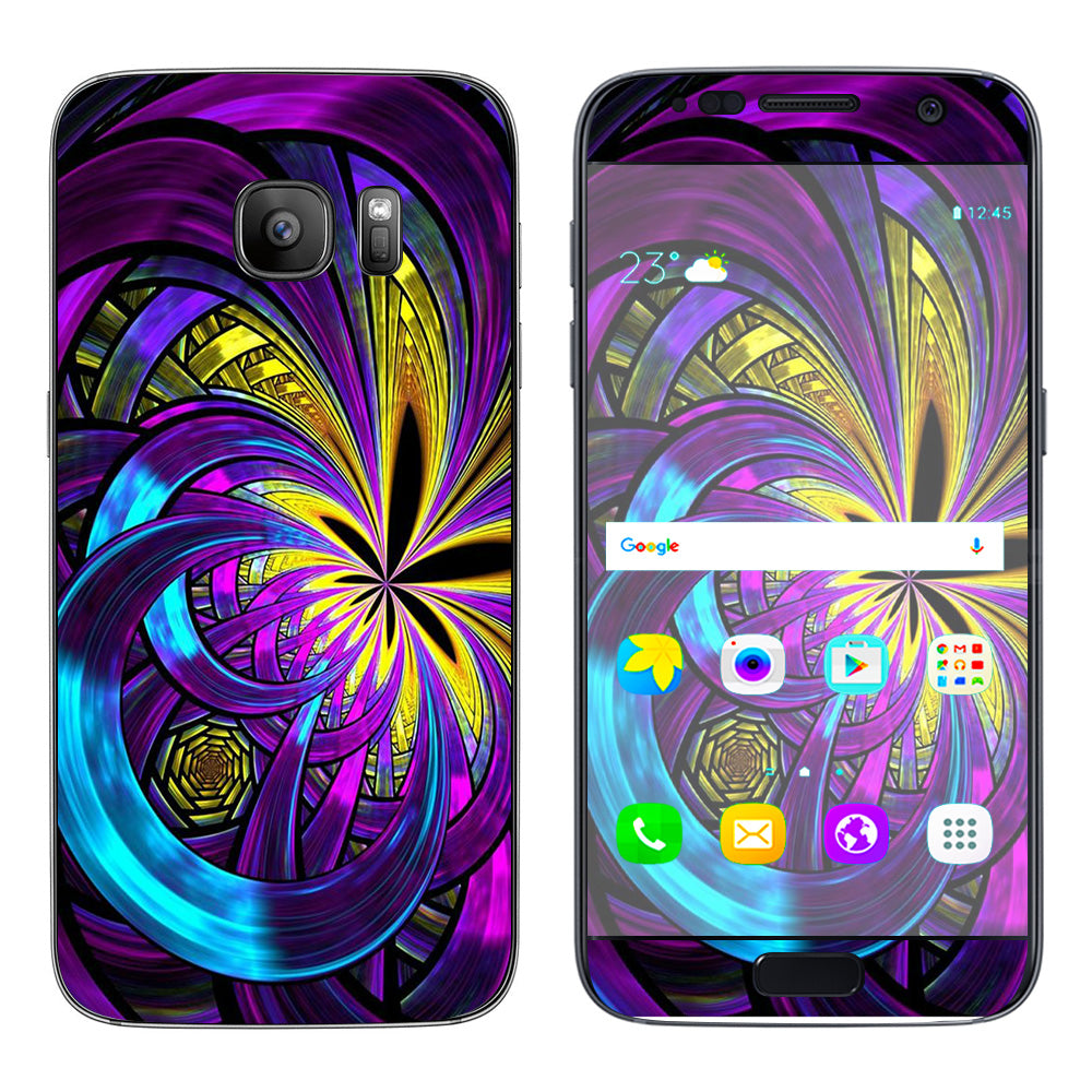  Purple Beautiful Design Samsung Galaxy S7 Skin