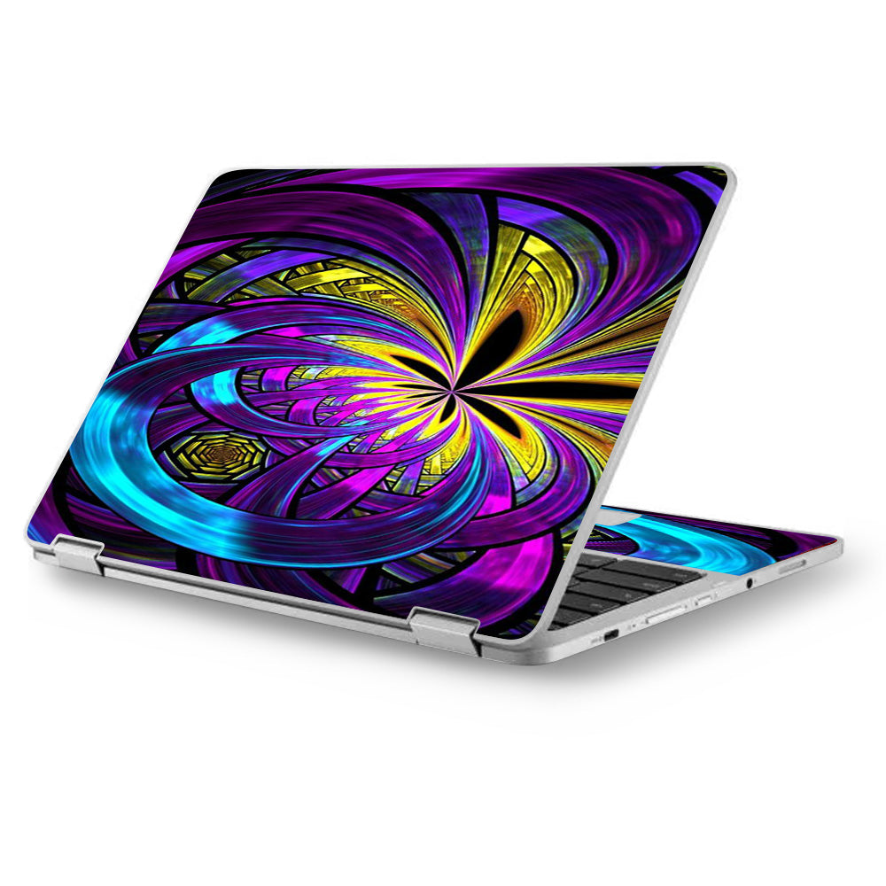  Purple Beautiful Design Asus Chromebook Flip 12.5" Skin