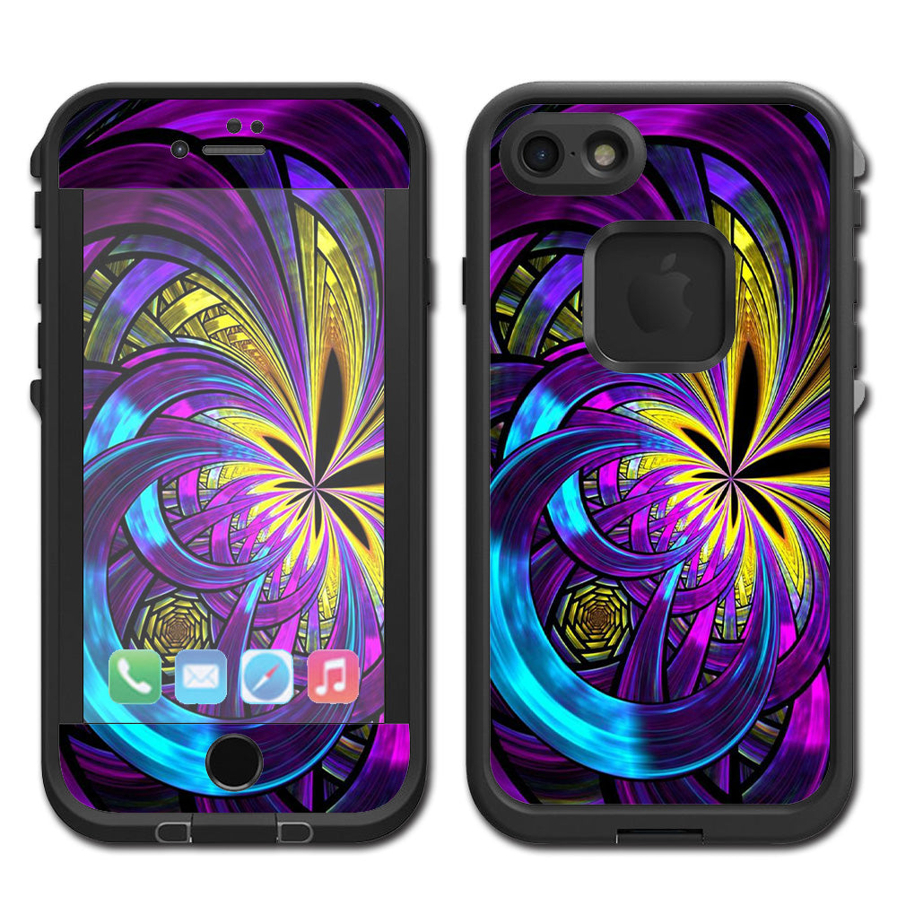  Purple Beautiful Design Lifeproof Fre iPhone 7 or iPhone 8 Skin