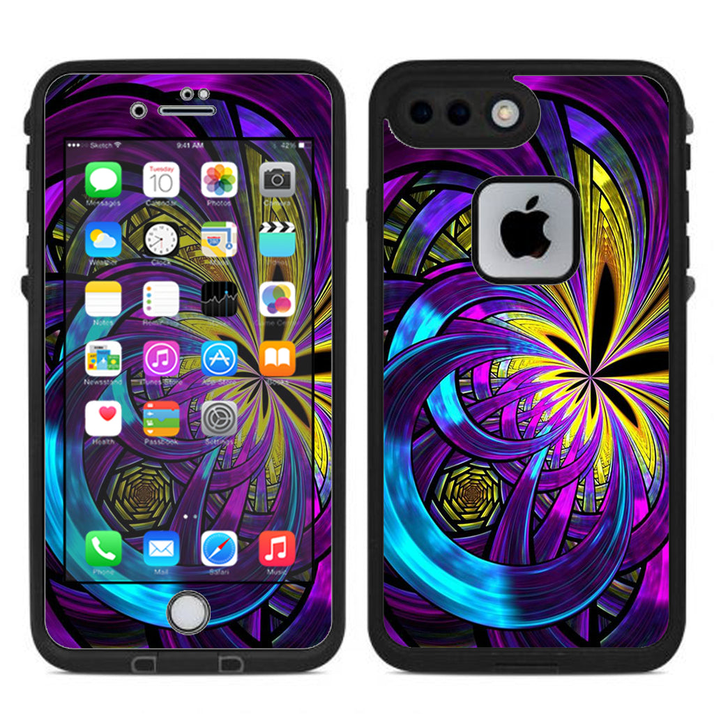  Purple Beautiful Design Lifeproof Fre iPhone 7 Plus or iPhone 8 Plus Skin