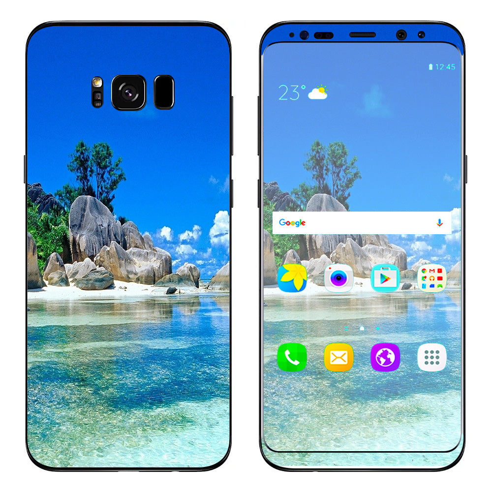  Island Paradise Beach Samsung Galaxy S8 Skin