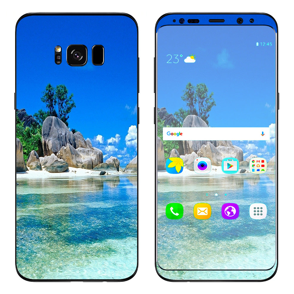  Island Paradise Beach Samsung Galaxy S8 Plus Skin