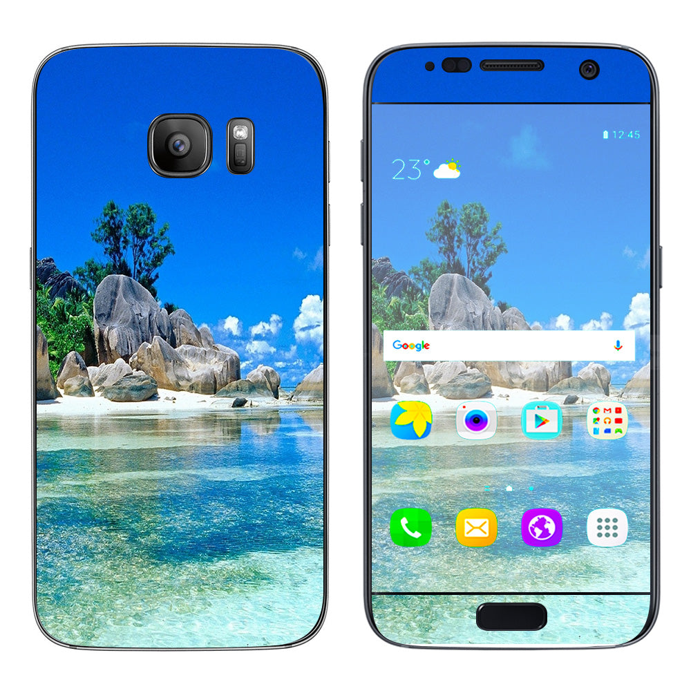  Island Paradise Beach Samsung Galaxy S7 Skin
